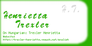 henrietta trexler business card